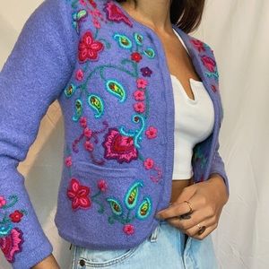 Floral Cold Water Creek Cardigan!